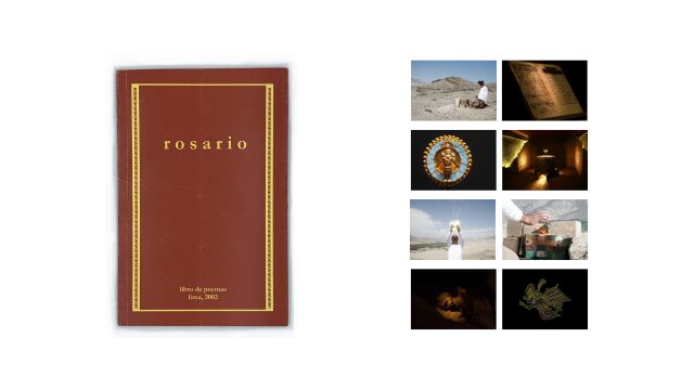 Poemario “rosario”, dedicado y firmado + 8 postales