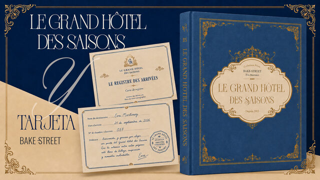 Le Grand Hôtel des Saisons + Carte de Registre (tarjeta dedicada)