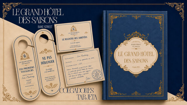Early Bird - Le Grand Hôtel des Saisons + Colgador clásico personalizado + Carte de Registre (tarjeta dedicada)