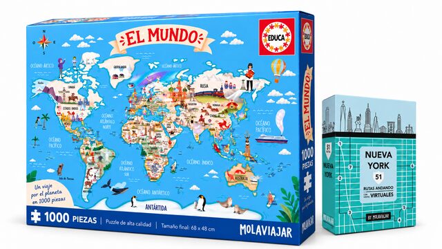 PUZZLE + CAJA RUTAS NUEVA YORK