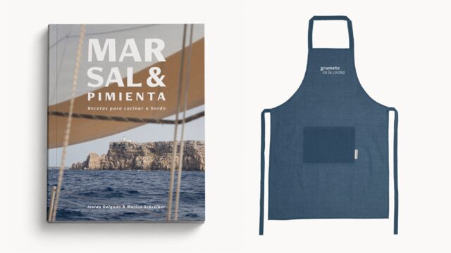 Libro + delantal "grumete en la cocina"