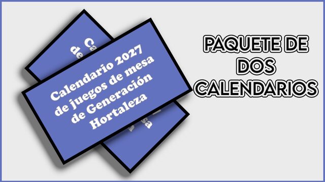 Paquete de dos calendarios