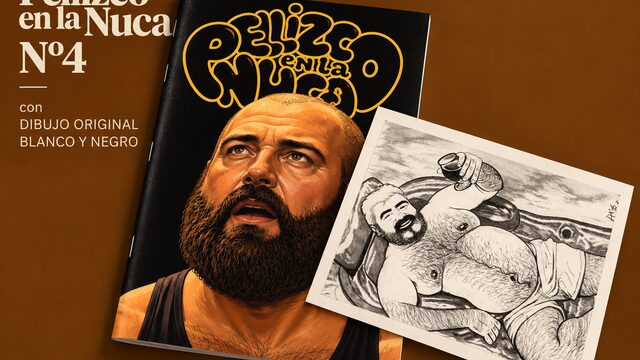 Pellizco en la Nuca nº 4 con Dibujo original blanco y negro