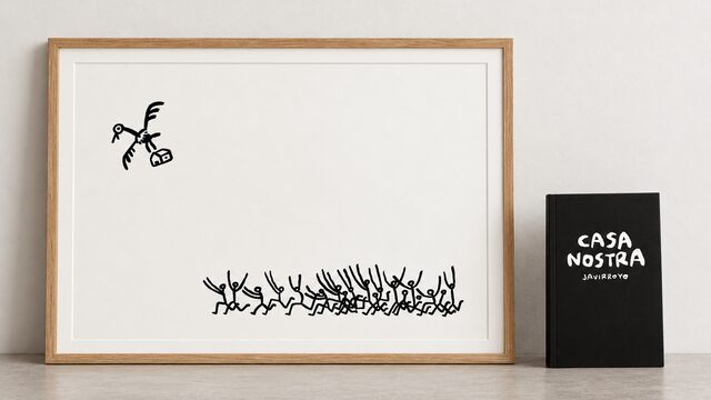 CASA NOSTRA + SERIGRAFÍA 50 × 70 CM - El buitre también quiere tu casa