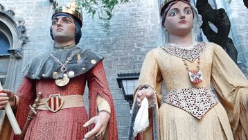 Restauració dels Gegants grans de Sant Pere de les Puel·les