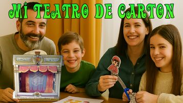 Teatros de cartón para montar y cuentos infantiles.