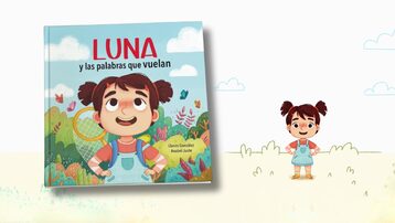 Luna y las palabras que vuelan. Álbum ilustrado con versiones en español y alemán.