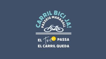 Carril bici al Passeig Maragall