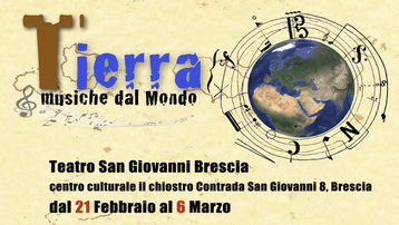 DVD Tierra "Musiche dal Mondo" centro culturale il chiostro san Giovanni Brescia
