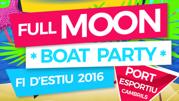 FULL MOON BOAT PARTY: Celebra la fi de l'estiu a bord d'un vaixell amb lluna plena