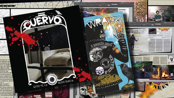 Publicación fanzine CUERVO 8 "RESISTENCIA" y Wrack!! el sonido del Cuervo 3