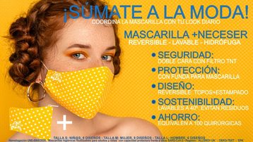 ¨Mascarilla Reversible + Neceser¨  Diseños para Niñ@s, Mujer y Hombre ¡Guap@s + Protegid@s! 