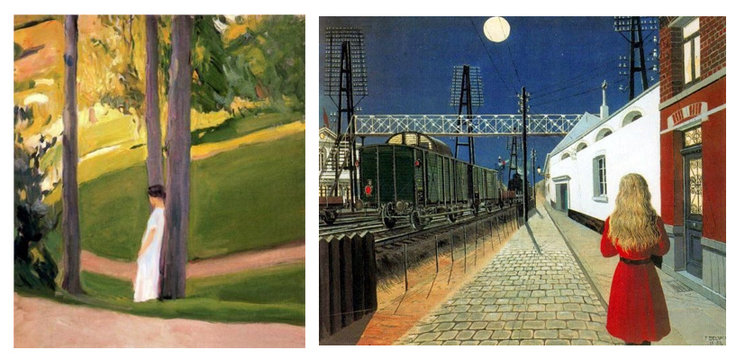 “Paisaje de San Sebastián”, Soroya.  “ Soledad”, Paul Delvaux.