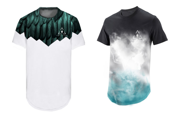 3. Feathers Tee ------------------------ 4. Tricolor Smoke Tee