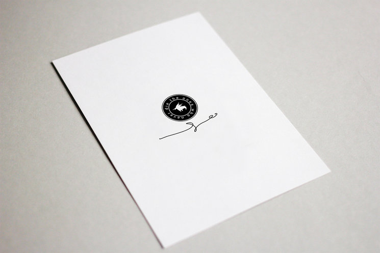 Zona donde va la dedicatoria personalizada para cada mecenas en el reverso de una de las postales