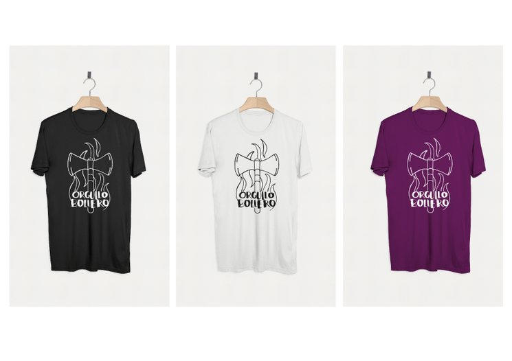 Camiseta 100% algodón orgánico con serigrafía a una tinta