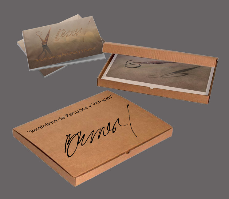 Carpeta y Catálogo de la serie "Relativismo de Pecados y Virtudes"