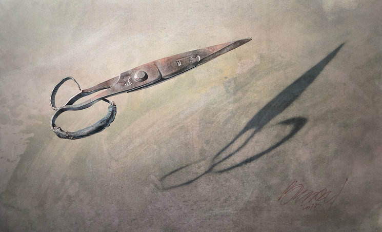 "TEMPERANCIA" 162X97cm. Técnica mixta/tela. 2018