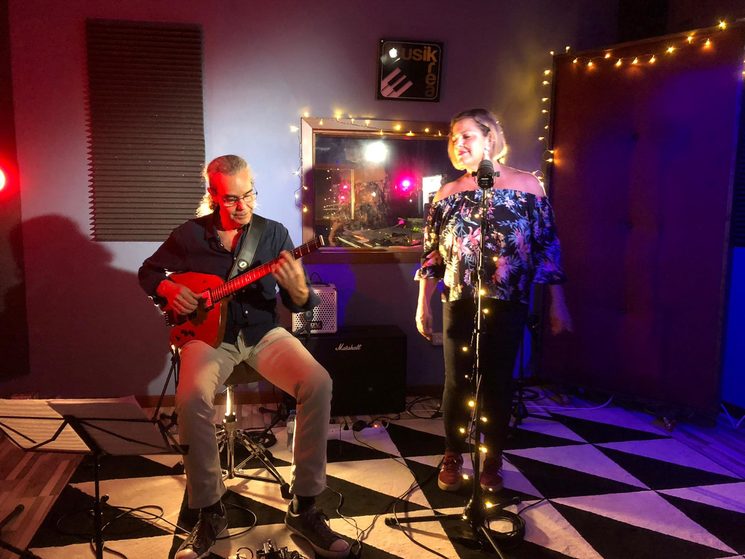 Grabando en Musikrea, junio 2020