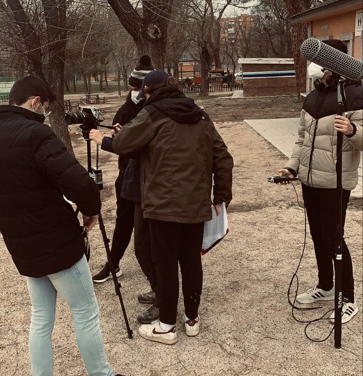 Rodaje de “Te espero en el Parque”- escrito y dirigido por Miguel Gómez Pinaderos.