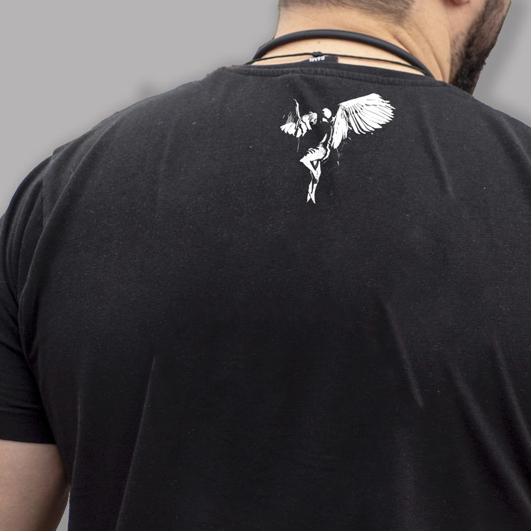 Detail of logo on back side