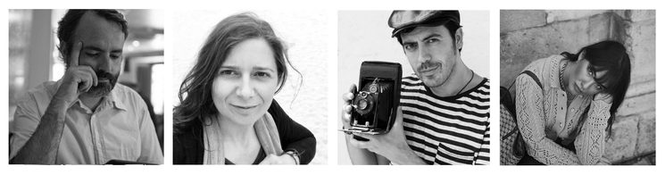 De izquierda a derecha: Ángel Aparicio, Tiziana de Angelis, Álvaro Delso y Carmen López