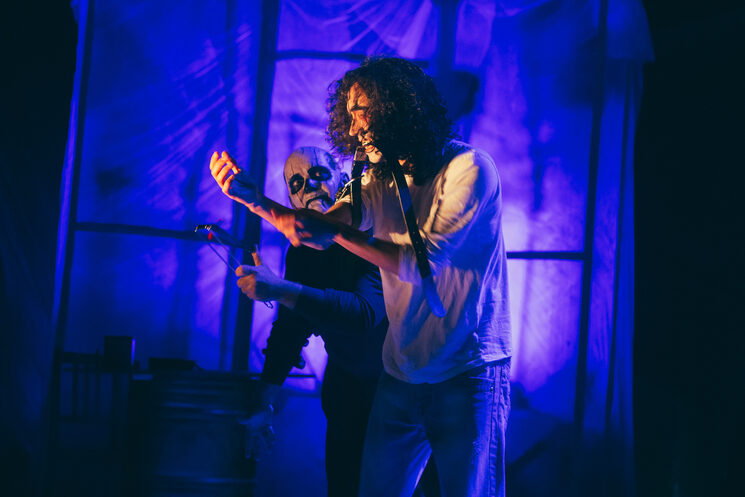 Imagen de una de las grandes producciones de Histeria Teatro: Depurados, de Sarah Kane, estrenada en Málaga en 2018