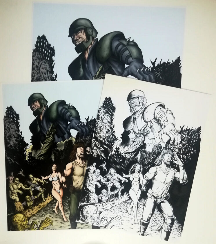 Original y Print DinA4 en su formato original y A3 a todo color. 