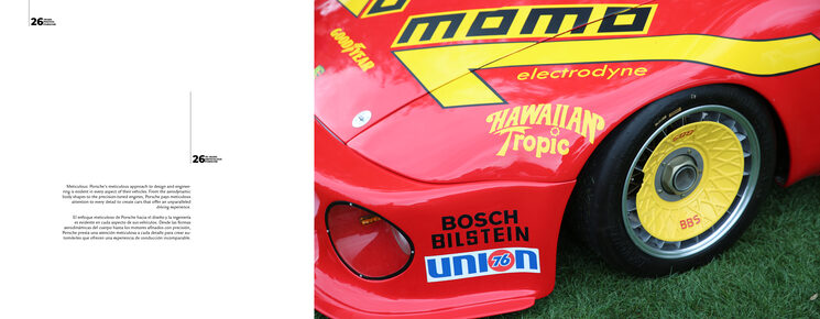 Porsche es una de las marcas más laureadas em competición y sus decoraciones han sido siempre de las más icónicas
