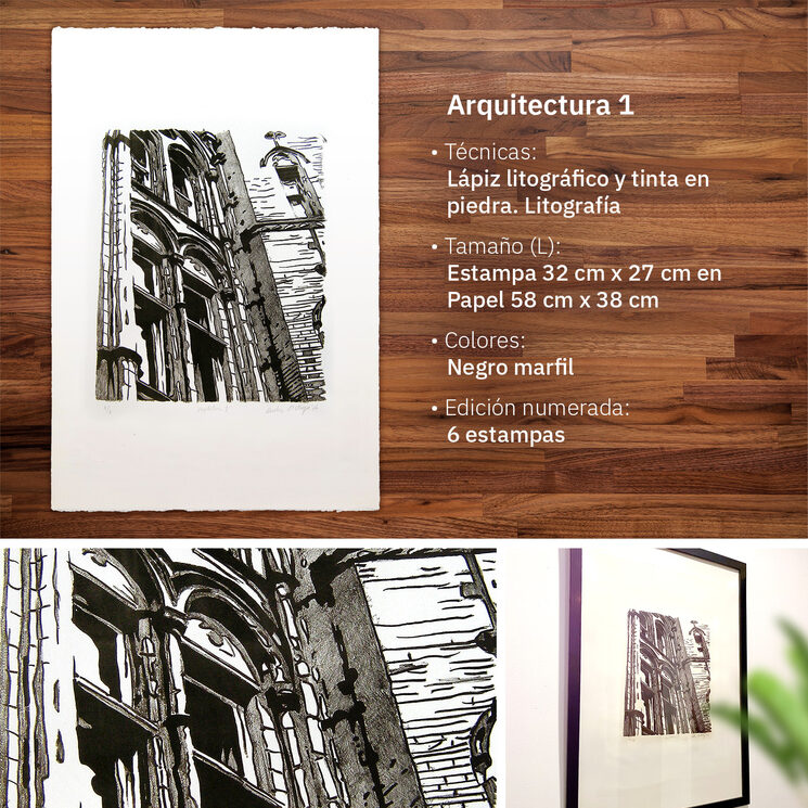 Litografía «Arquitectura 1»