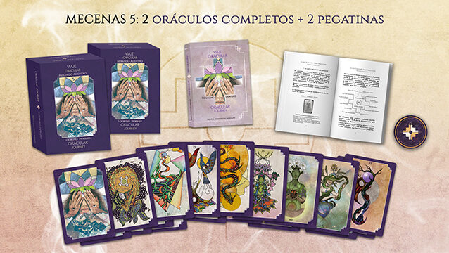 5. 2 Complete Oracles + Chakana stickers + velvet bags