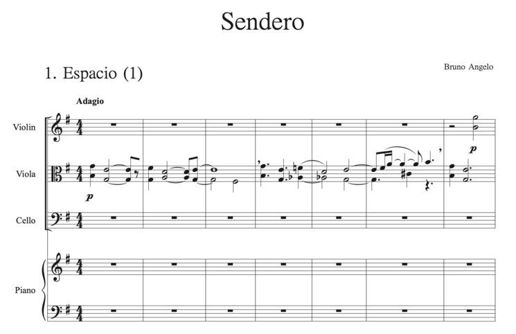 Compases iniciales de Sendero.