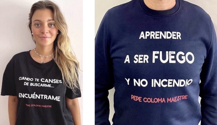 Camiseta unisex Poema 9 / Sudadera unisex sin capucha Poema 4