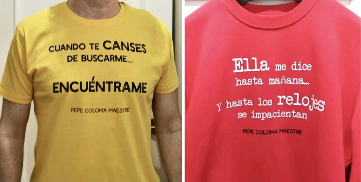 Camiseta unisex Poema 9 / Sudadera unisex sin capucha Poema 8