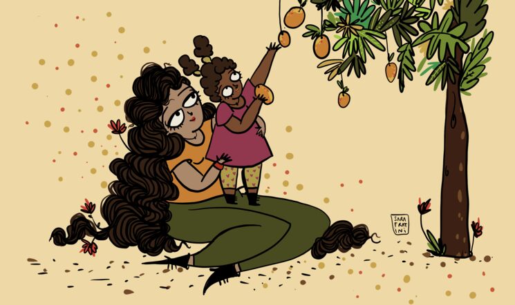 Il·lustració de Sara Fratini del calendari solidari (no serà una de les il·lustracions del conte)