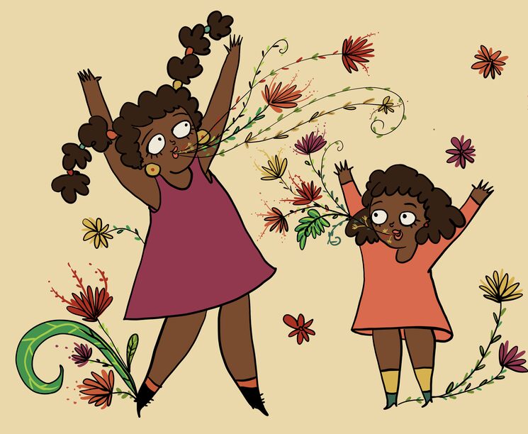 Ilustración de Sara Fratini do calendario solidario (non será unha das ilustracións do conto)