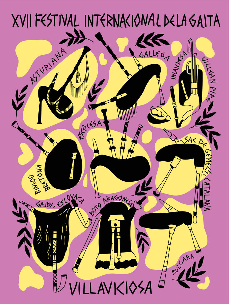 Diseñu de Nievesita pa la camiseta F.I.G.2024