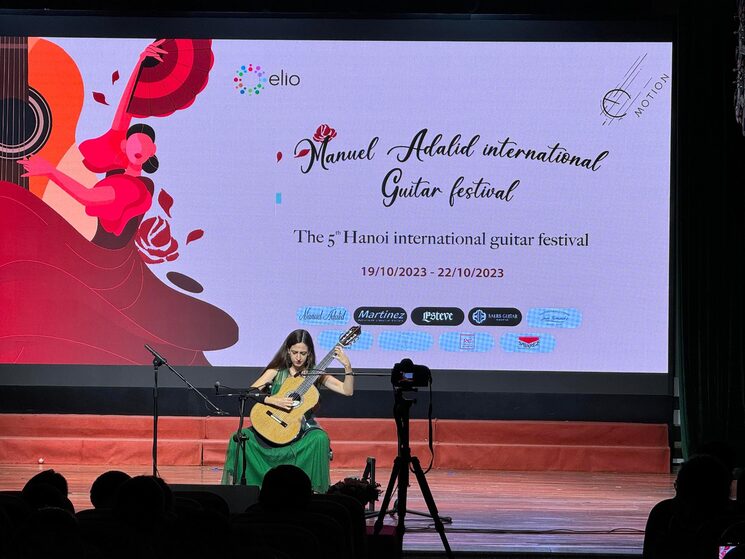 During my concert at the Hanoi International Guitar Festival of Vietnam