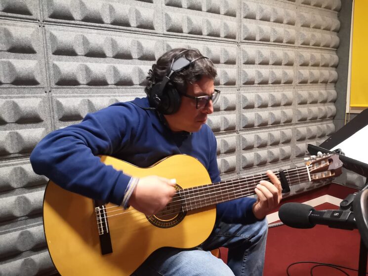 Grabando en Gourmetsound Estudio