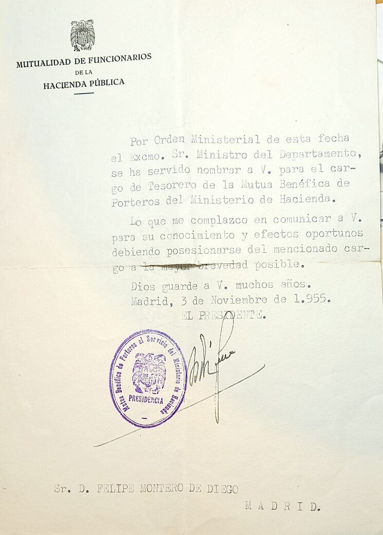 NOMBRAMIENTO DE TESORERO