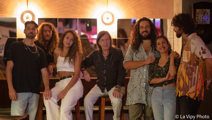 Cremita, Jorge Pardo, Blanca la Almendrita y Sofía Santarone (el equipo de aquella noche)