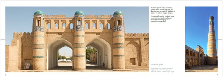 Página de fotografías en Khiva (MIRADAS)