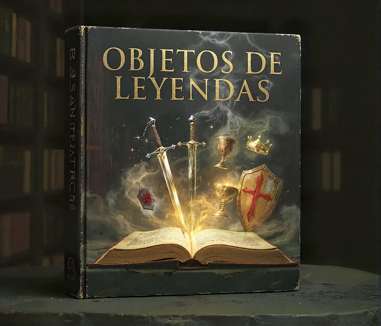 Ilustracion portada "Objetos de leyendas". Portada sujeta a cambios.