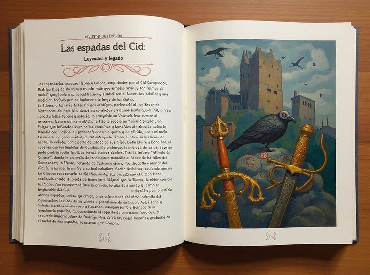 Presentación interior del libro. Maquetación sujeta a posibles cambios. La página que cubre la leyenda del objeto, siempre, irá acompañada a continuación de una magnifica ilustración.