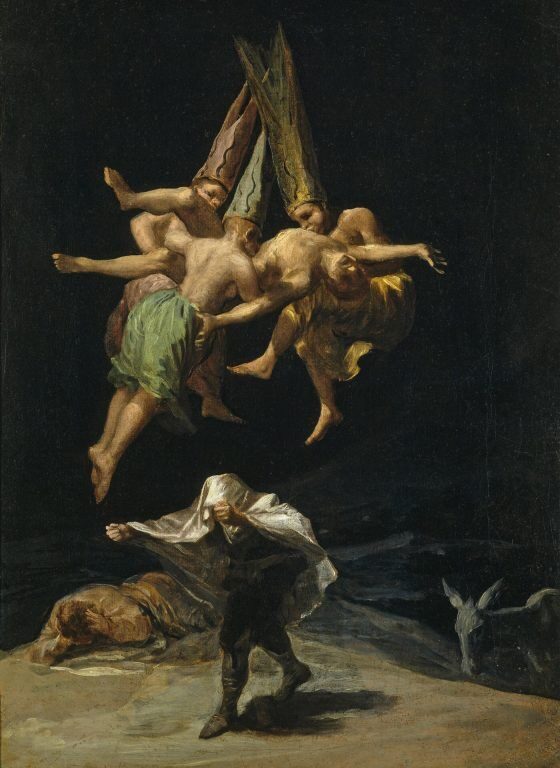 Vuelo de brujas, de Goya.