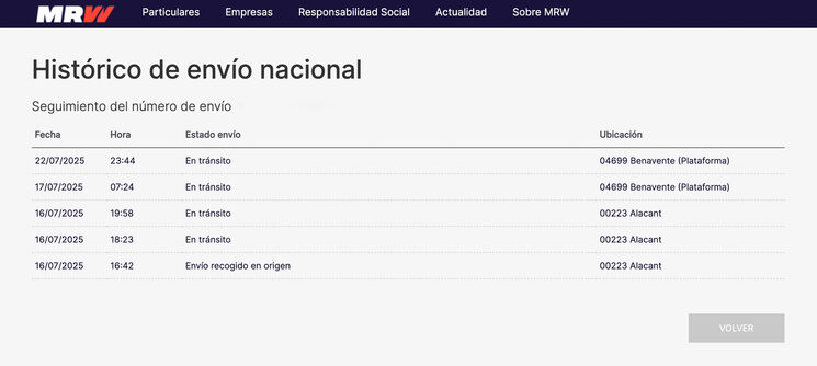 Seguimiento MRW