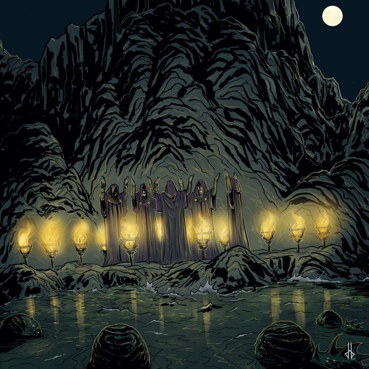 Ilustración interior de La sombra sobre Innsmouth, por Jagoba Lekuona
