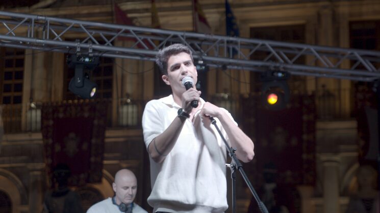Estenez en el concierto en Toledo