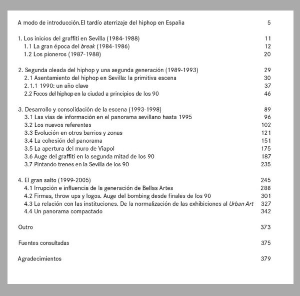 Índice de contenidos