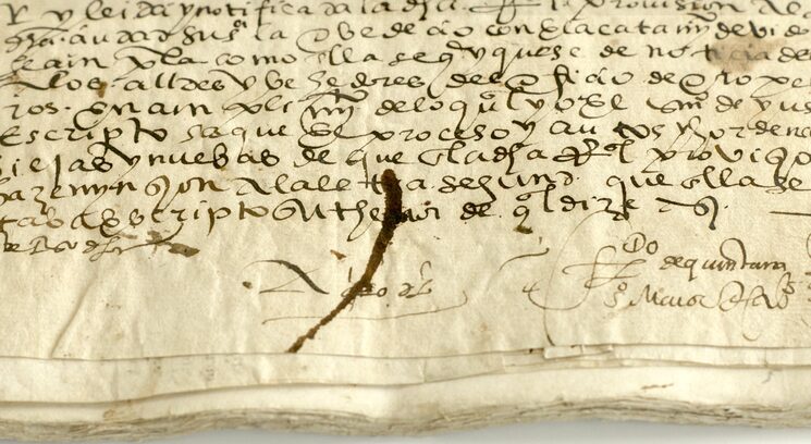 Manuscrito de la época Archivo Histórico Provincial de Córdoba